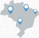 Mapa de Representantes No Brasil